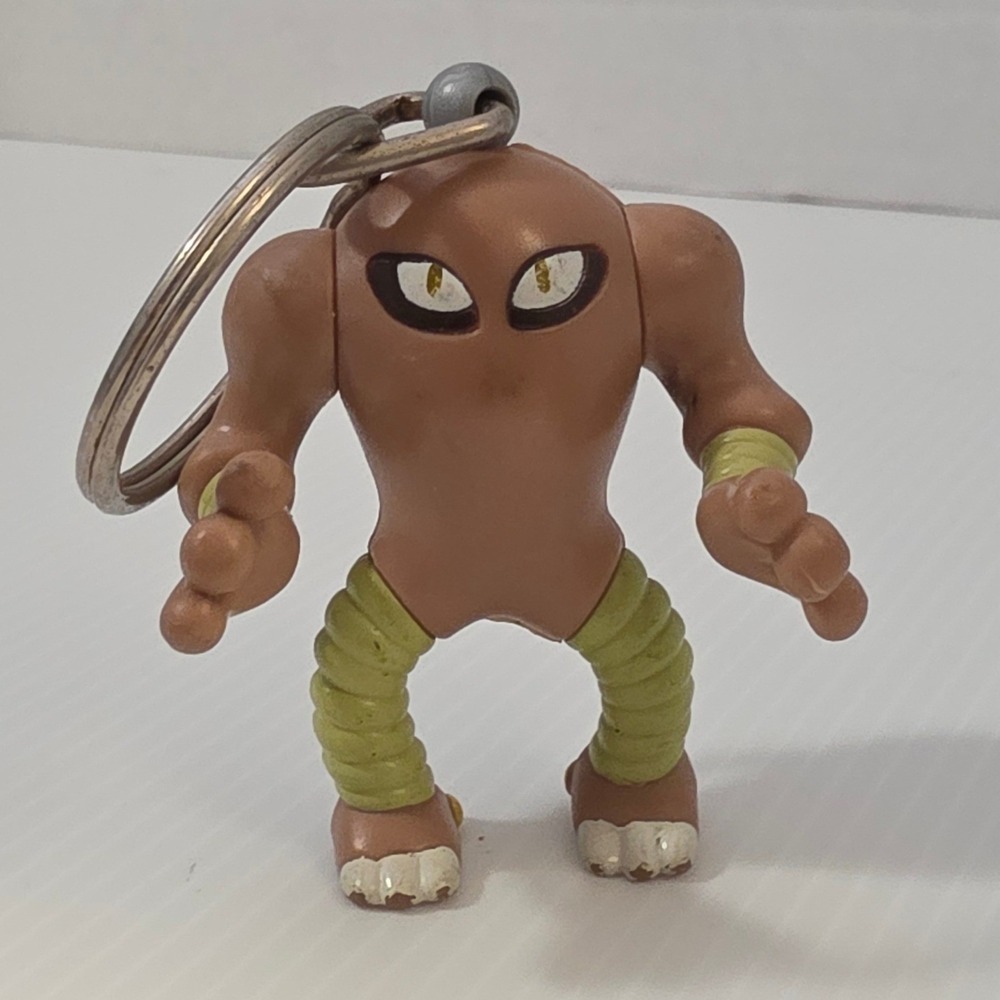 Nintendo Pokemon Keychain OS Brown Fair 1999 Burger King Hitmonlee Figure